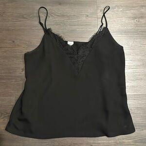 🖤Melrose + Market Black Camisole with Lace Trim, Sz. M